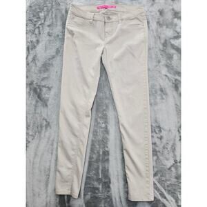 Tinseltown Jeans Womens 9 Juniors Beige Low Rise Skinny Stretch Denim Ankle